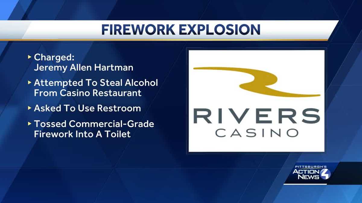 Man charged with arson after lighting firework in casino bathroom