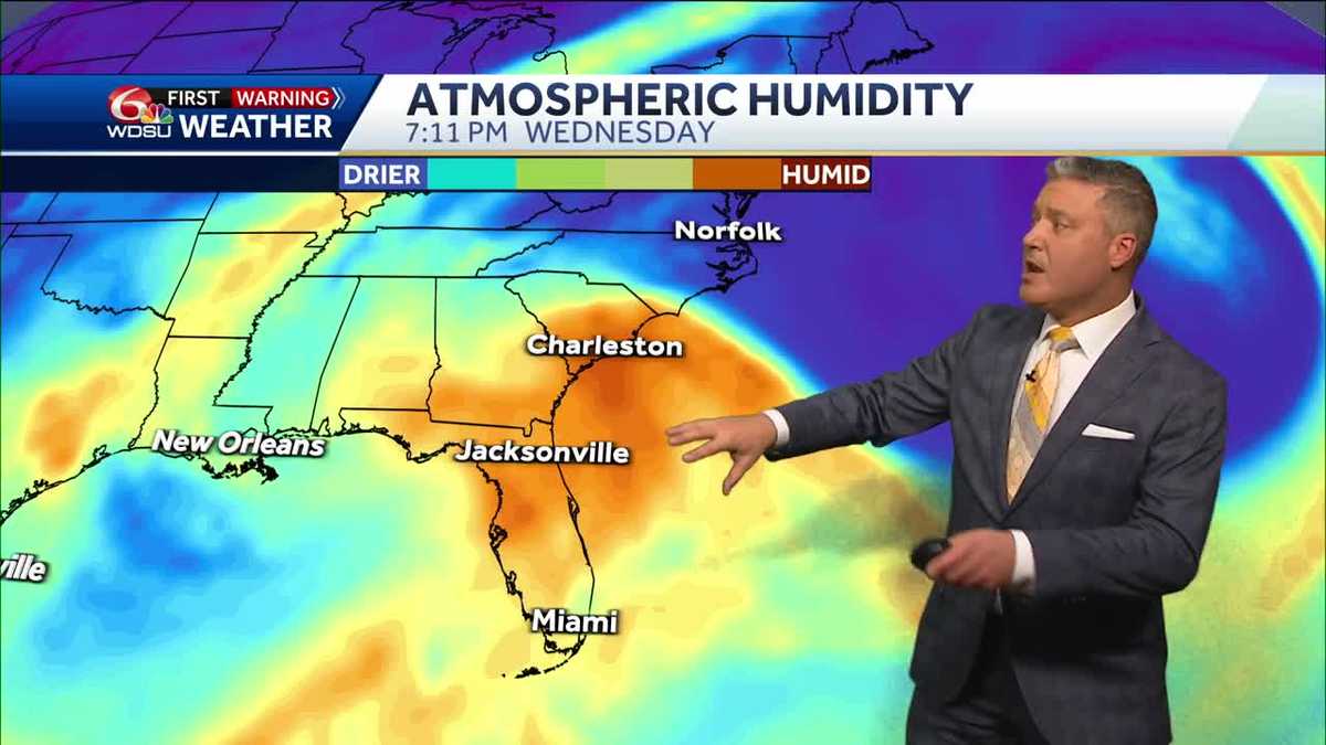 New Orleans weather tropical forecast rain chances high temp
