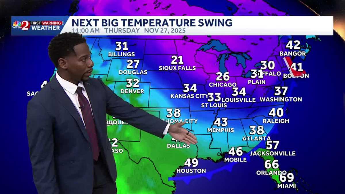 Cold Front May Impact Thanksgiving Travel Plans | Central Florida Holiday Forecast
