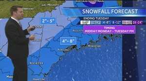 Total Forecast: Heavy snow bands moving in