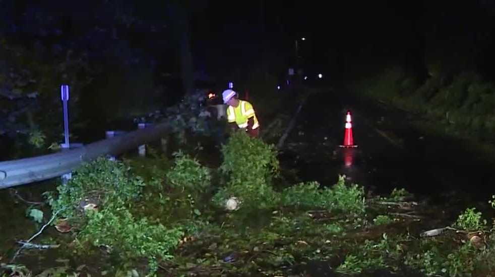 Heavy rain floods Cape Cod roads