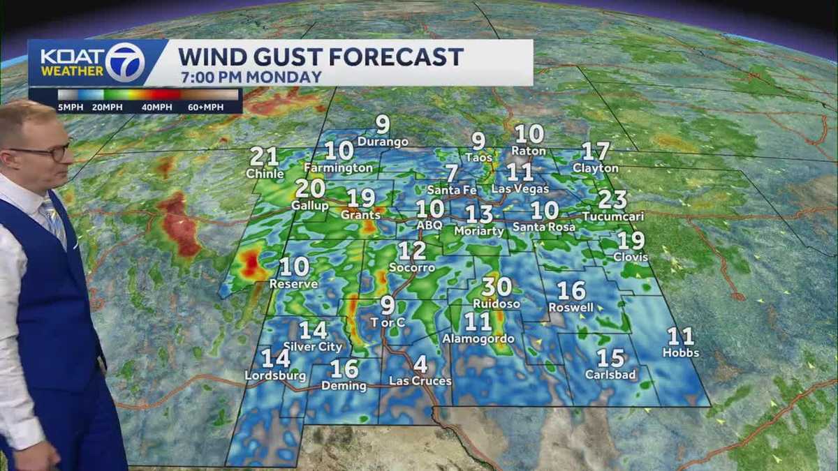 Cooler afternoons following near record heat in New Mexico