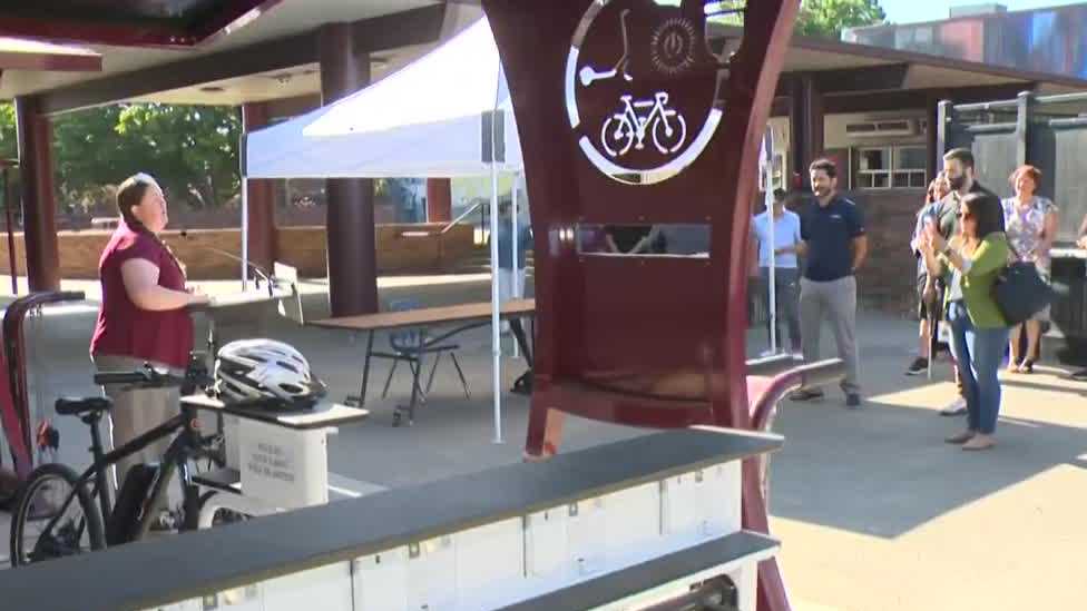 First of kind charging stations for e-bikes and scooters are unveiled in SCUSD