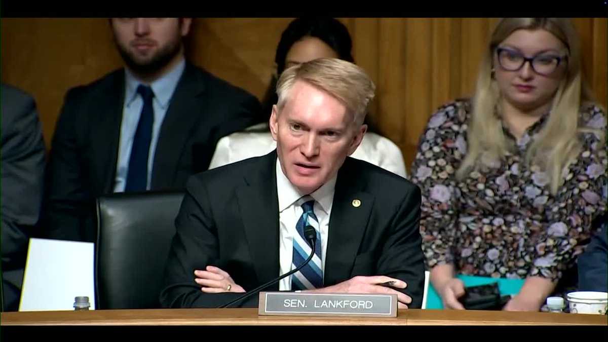 WATCH: Sen. James Lankford introduces fellow Oklahoman Markwayne Mullin at DHS hearing