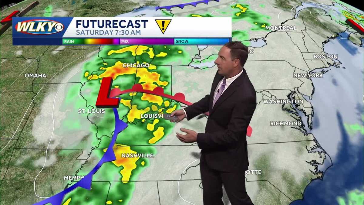 Impact weather with scattered storms this weekend