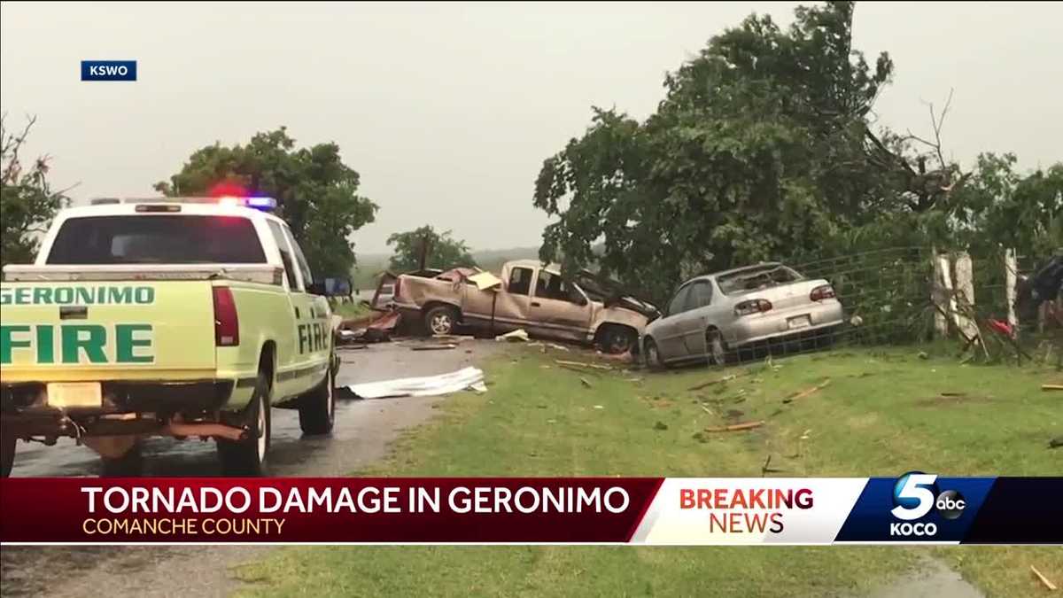 At least one injured, homes destroyed after tornado hits near Lawton