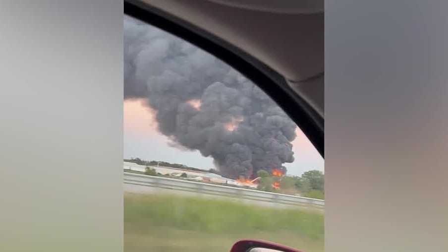 Fire at Nevada, Missouri, tire business threatens nearby building