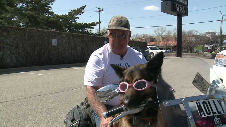 Motorcycle Molly Rides Around Town Puts Smiles On Peoples Faces 