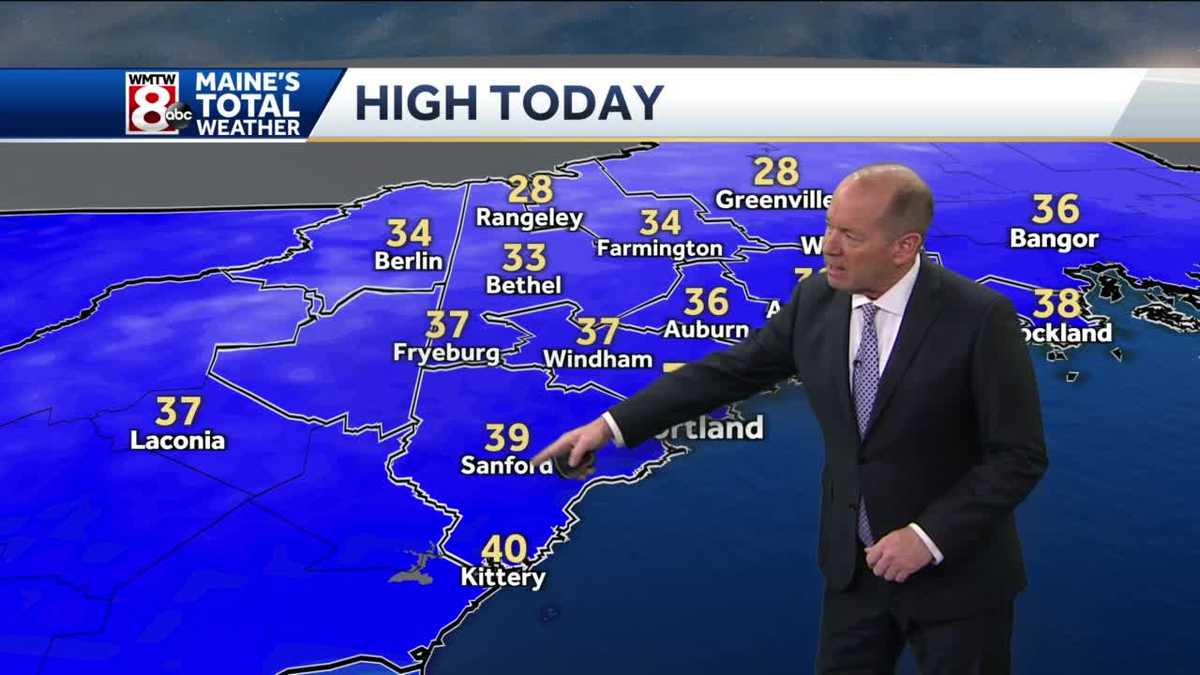 Clouds increase as warmer temperatures slowly return