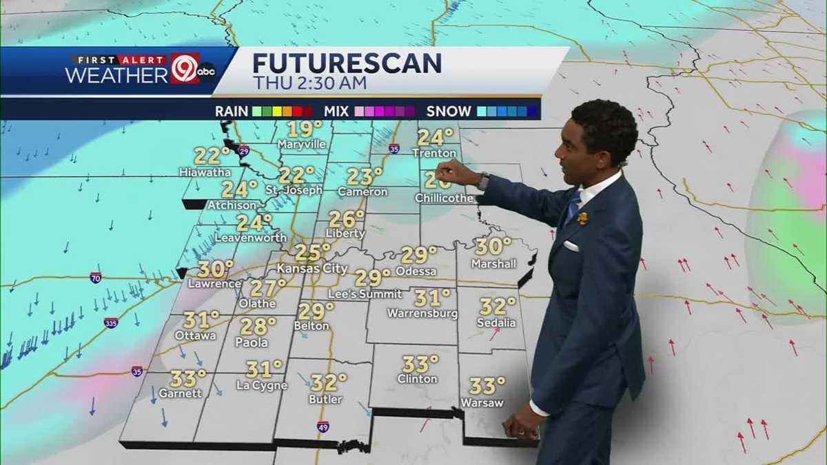Freezing drizzle possible early Tuesday, noticeably colder