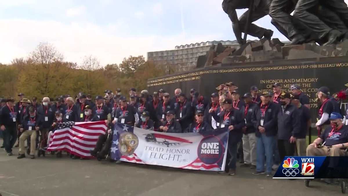 Piedmont Triad Honor Flight takes 95 veterans to Washington