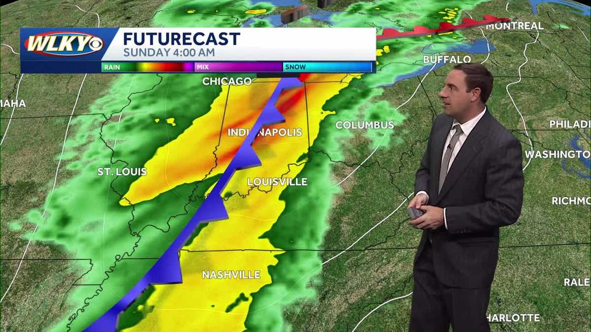 Impact weather arrives Saturday night into Sunday