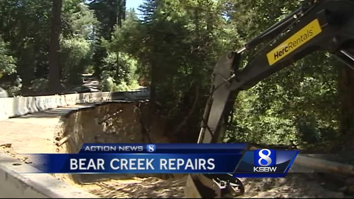 Bear Creek Road Boulder Creek construction project
