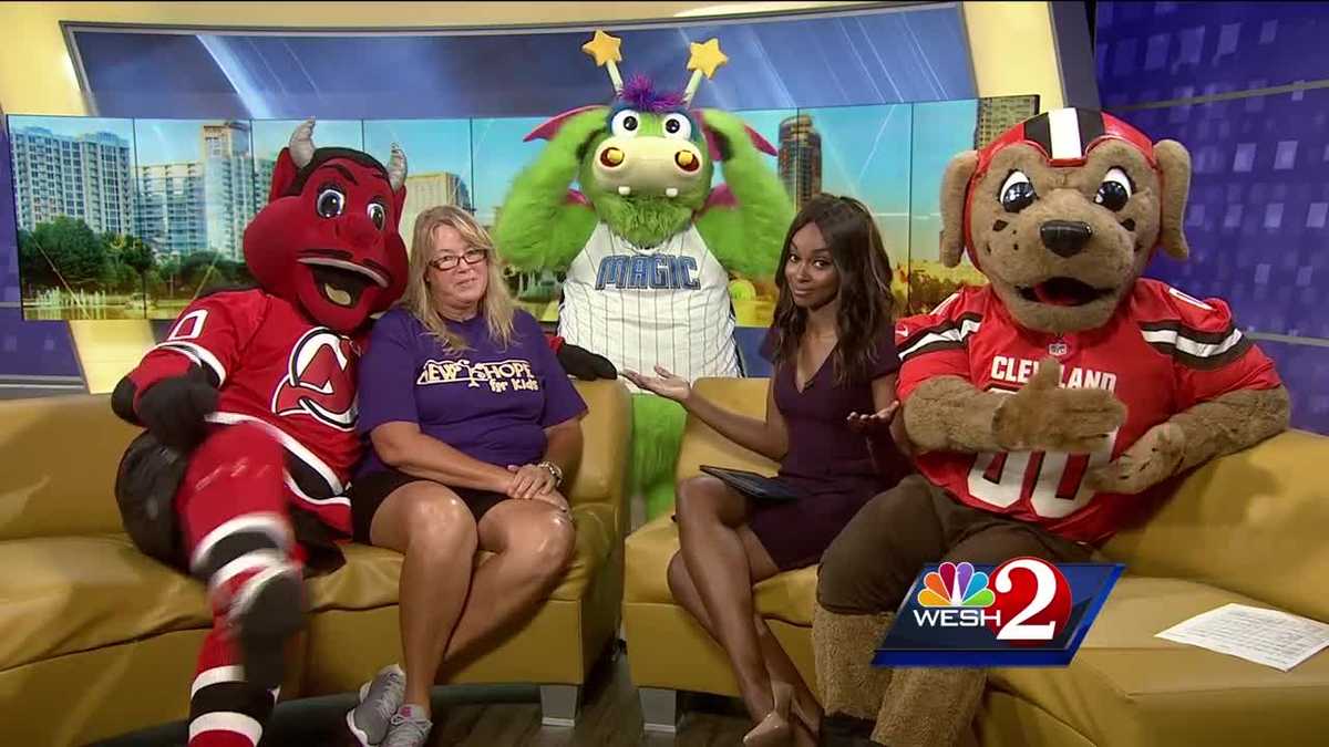 Slamson, fun at Wawa Mascot Games in Orlando to benefit New Hope