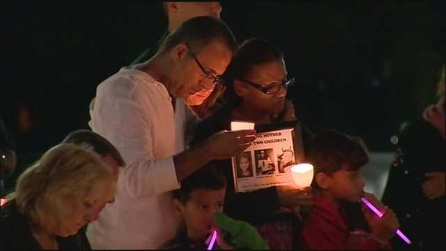 Parents of missing mom attended domestic violence vigil
