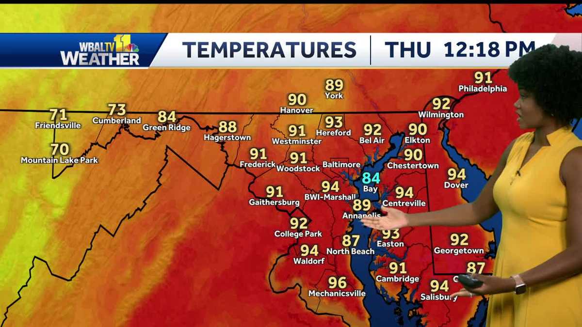 Slightly less intense heat this afternoon