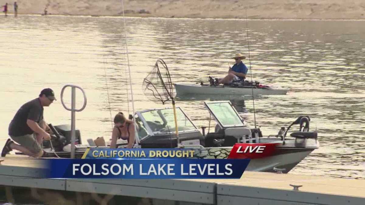 Folsom Lake's water levels higher than last year