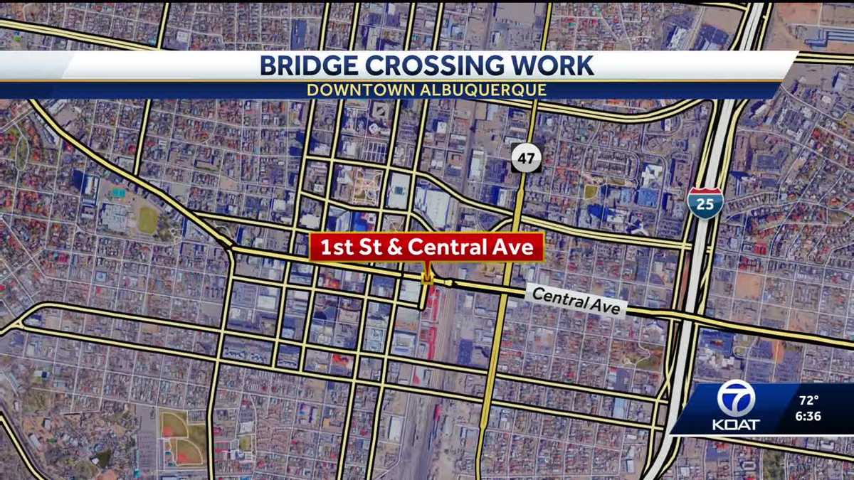 Construction begins on Central Crossing Bridge in downtown Albuquerque