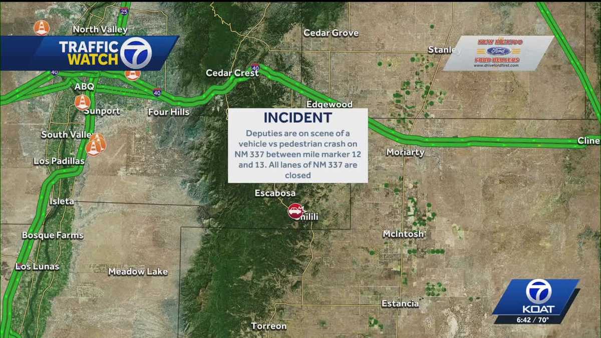 Highway 337 in the east mountains reopens after pedestrian crash