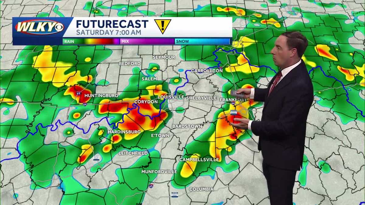 Rounds of scattered storms Thursday through Sunday
