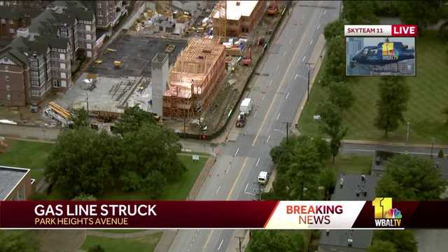 Emergency crews respond to gas main rupture in Park Heights - Vimarsana News