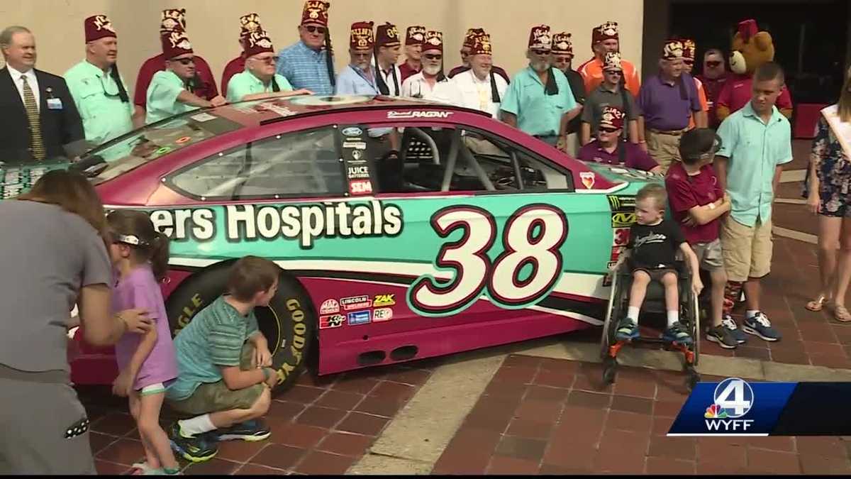 NASCAR driver David Ragan and his car visited children at Shriners ...