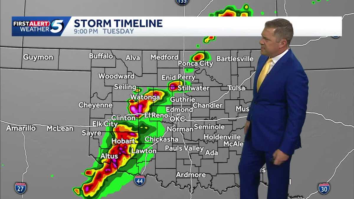 Severe storms tonight and more tomorrow - KOCO