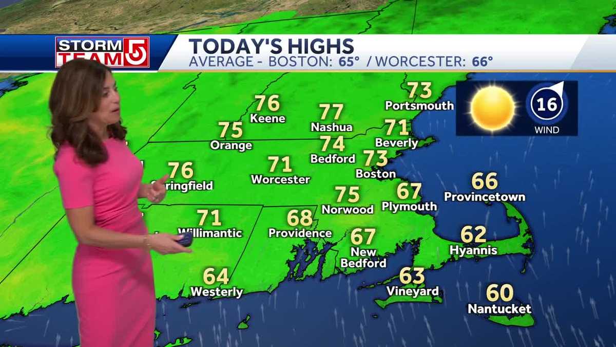Video: Sunny, warm start to week with highs in 70s