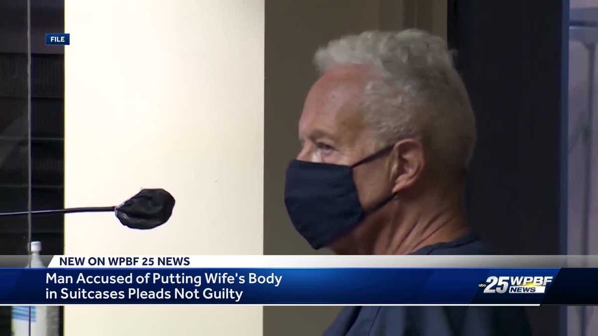 Florida man accused of placing body in suitcase pleads not guilty
