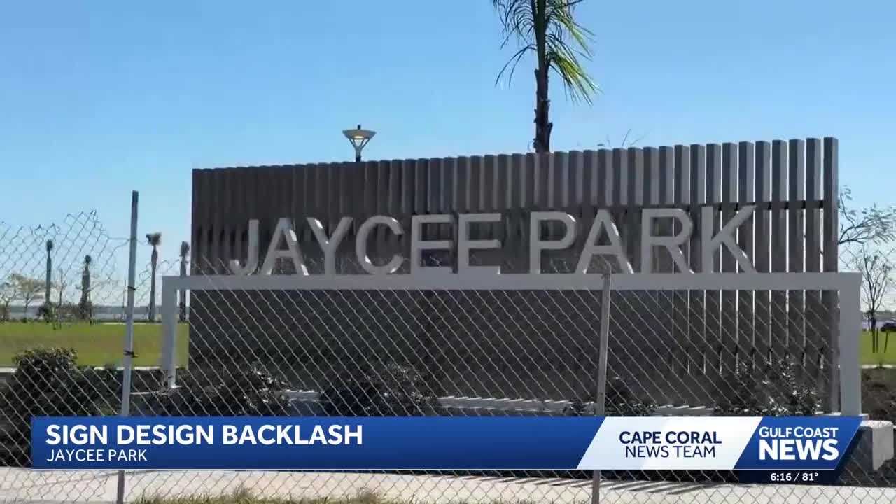 Cape Coral residents debate visibility of Jaycee Park’s new entry sign ...