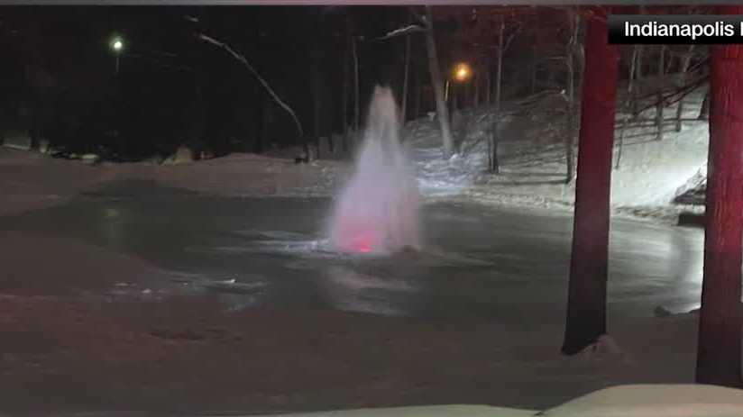 Indiana man survives falling through icy pond while taking selfie