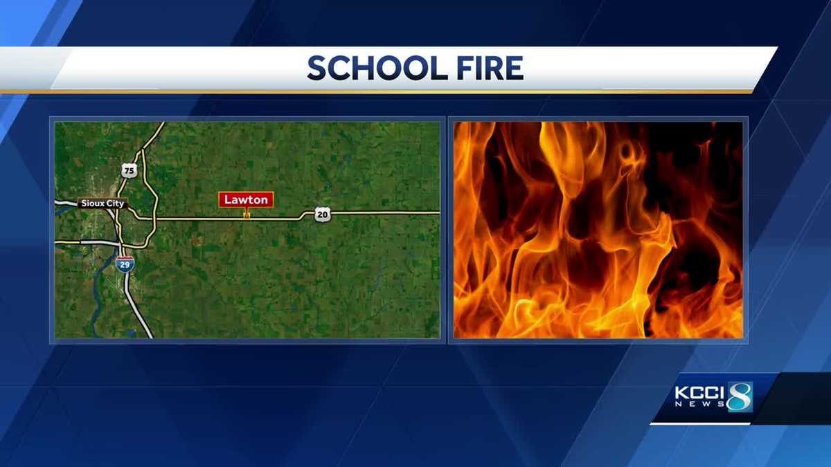 No one injured in Iowa school fire
