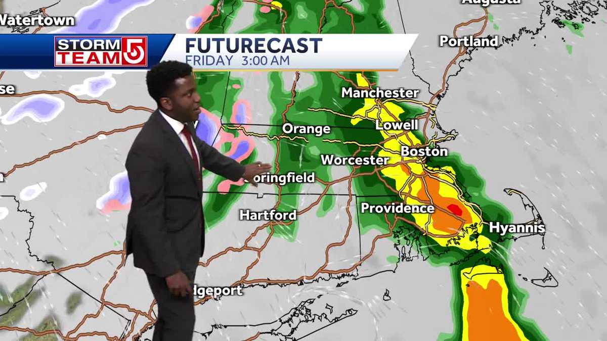 Video: Drizzle, wet flakes Friday morning