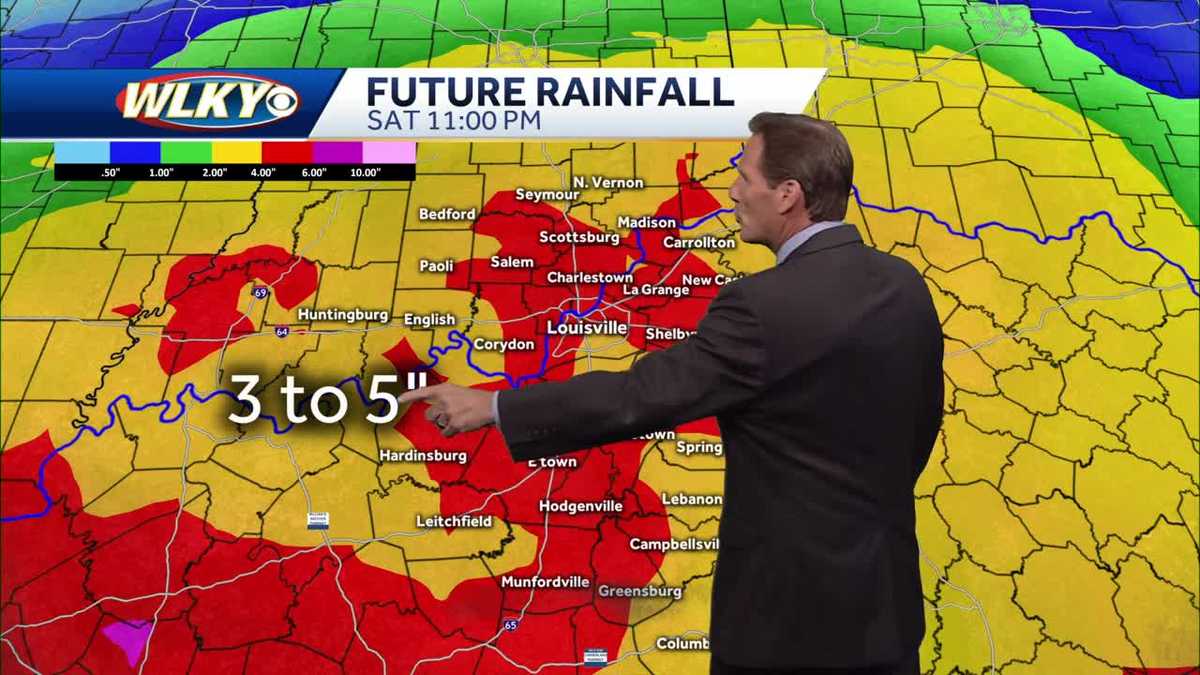 Heavy rain and gusty winds for Friday