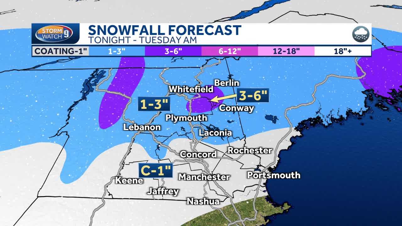 New Hampshire Forecast Video: Frigid Start Before Light Snow Moves In