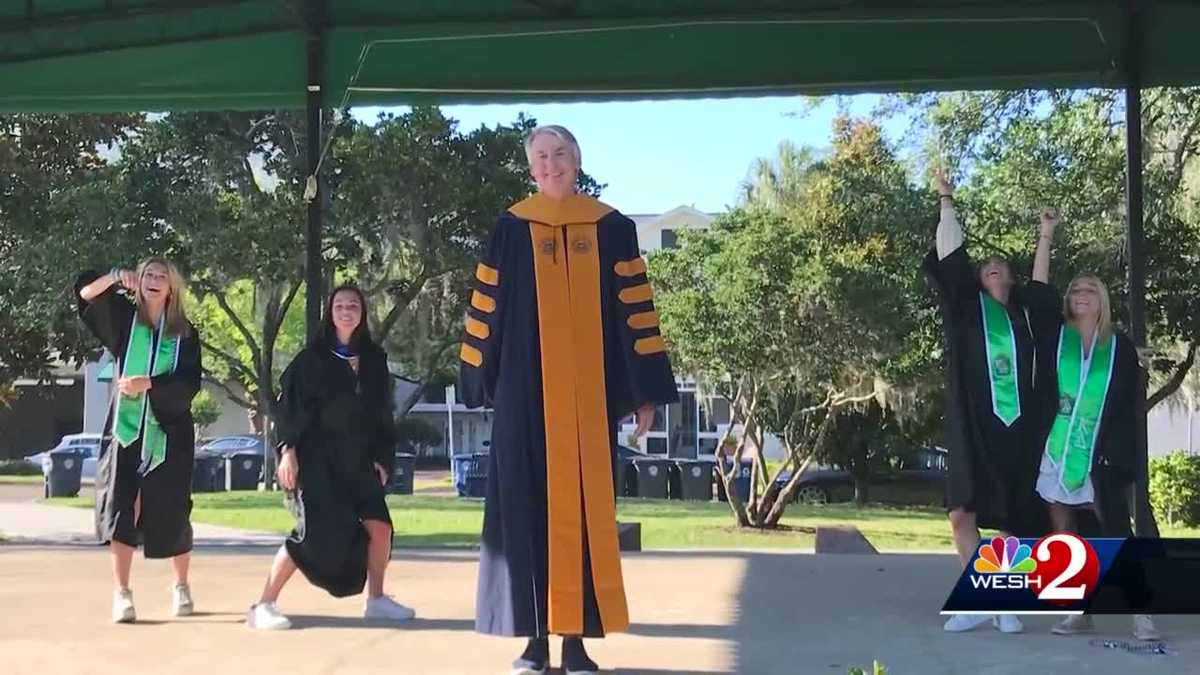 Four Rollins College seniors find way to celebrate graduation