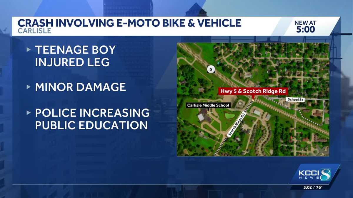 Carlisle police investigate crash involving electric motorcycle