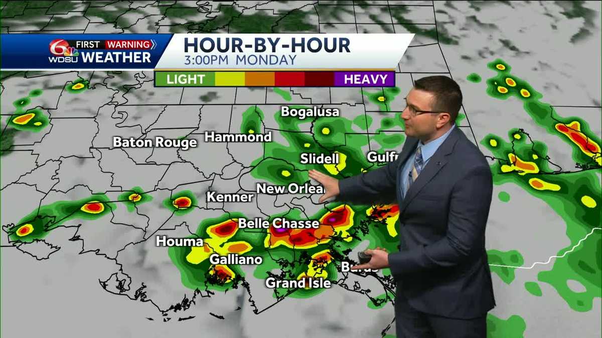 Scattered to numerous storms likely Monday