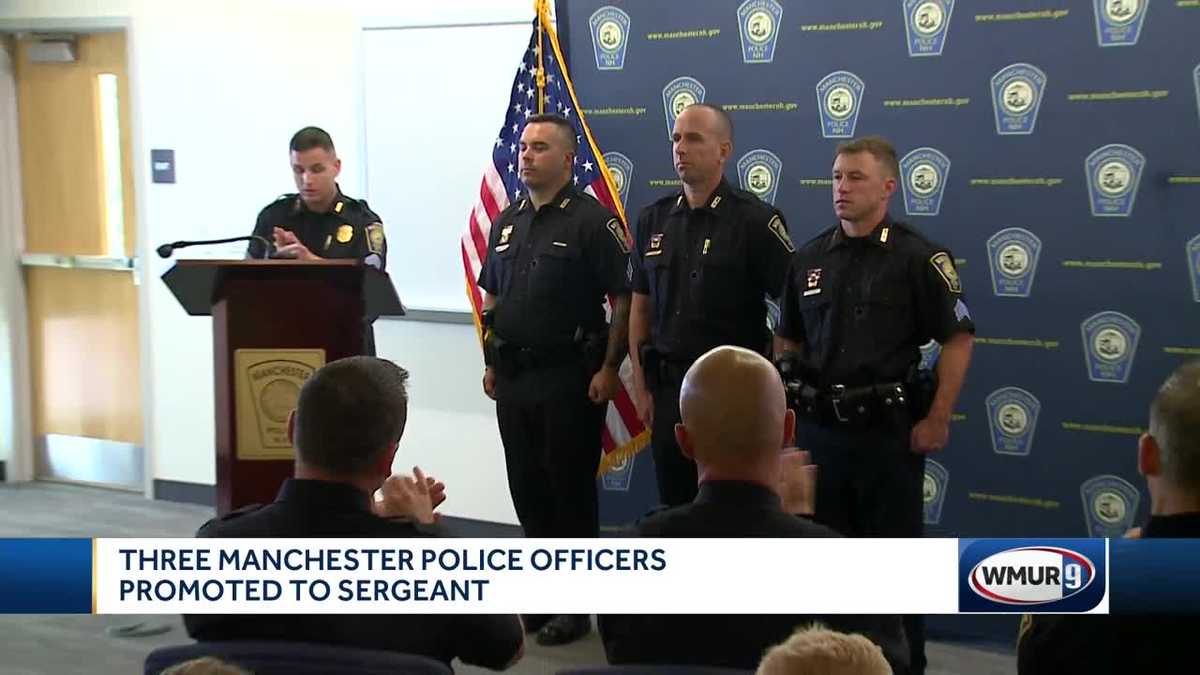 Three Manchester Police officers promoted to Sergeant