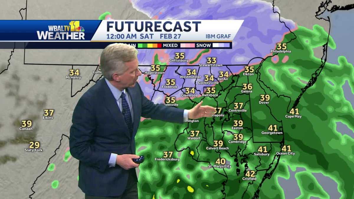 Messy wintry mix expected Friday night into Saturday
