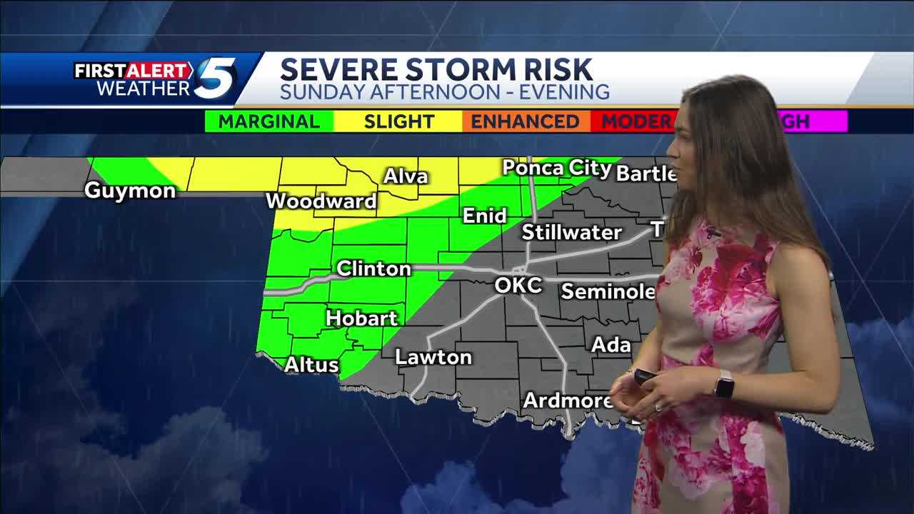 TIMELINE: Oklahoma could see strong wind, hail on Sunday - Vimarsana News