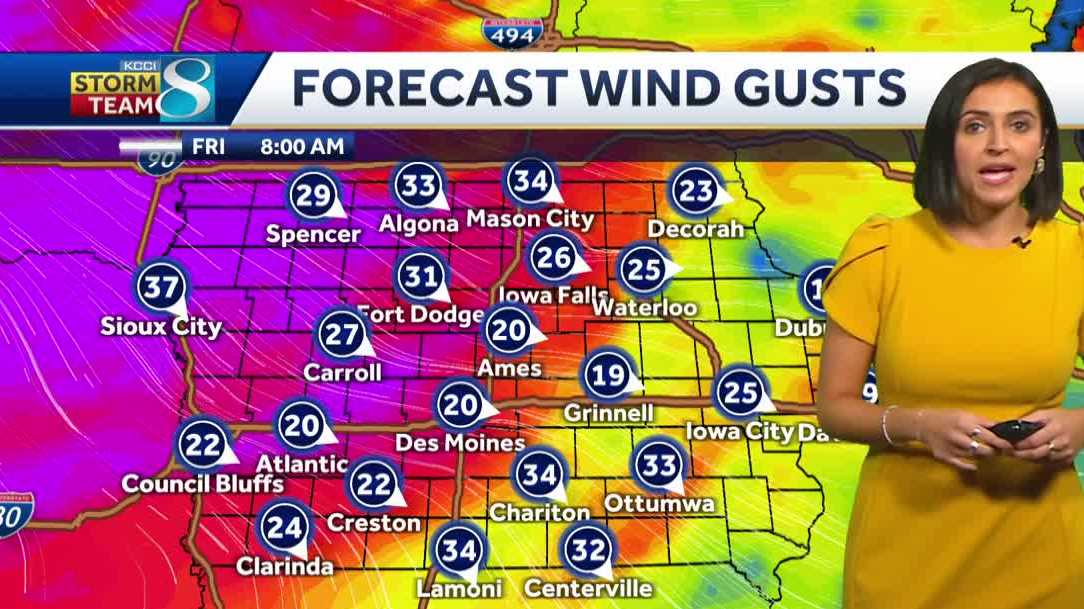 Iowa weather: Cooler temperatures and scattered showers on the way