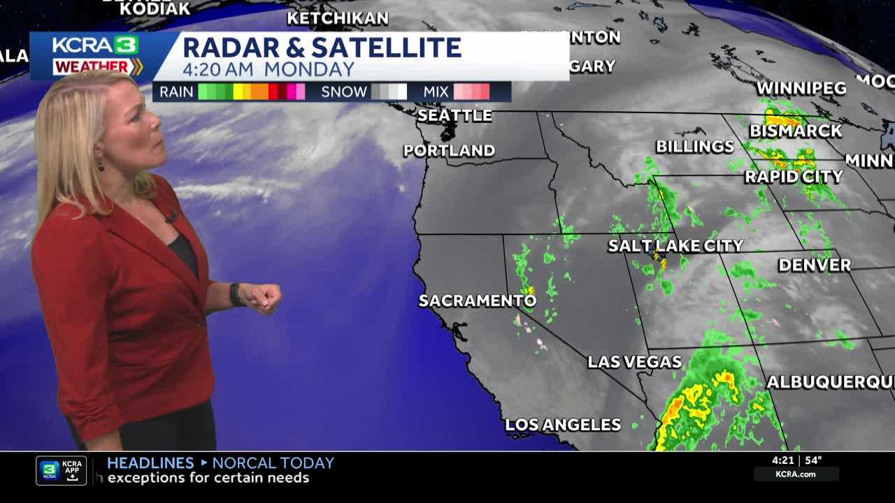 NorCal forecast: Warmer Monday with Sierra showers
