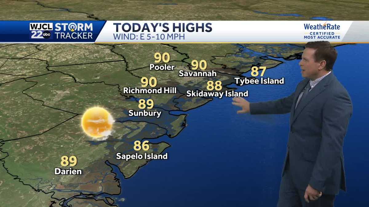 Summer heat and humidity this weekend for Coastal GA, Lowcountry