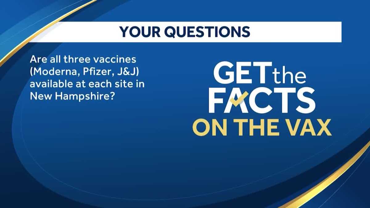 NH COVID FAQ Are all 3 vaccines available at each site in NH?
