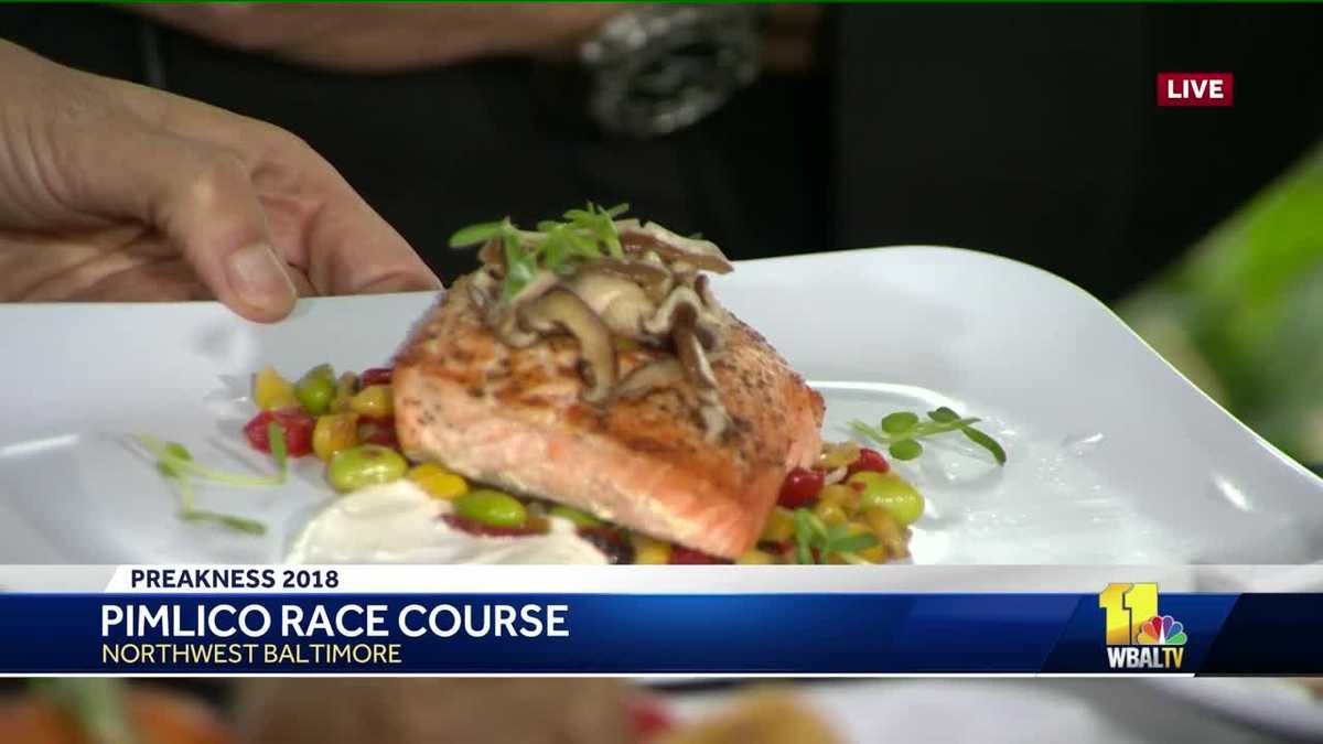 Fine food at Preakness making our mouths water