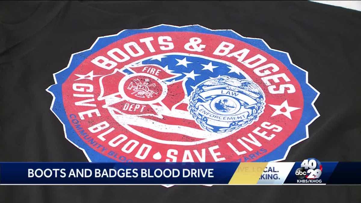 Gravette police and fire departments donate blood