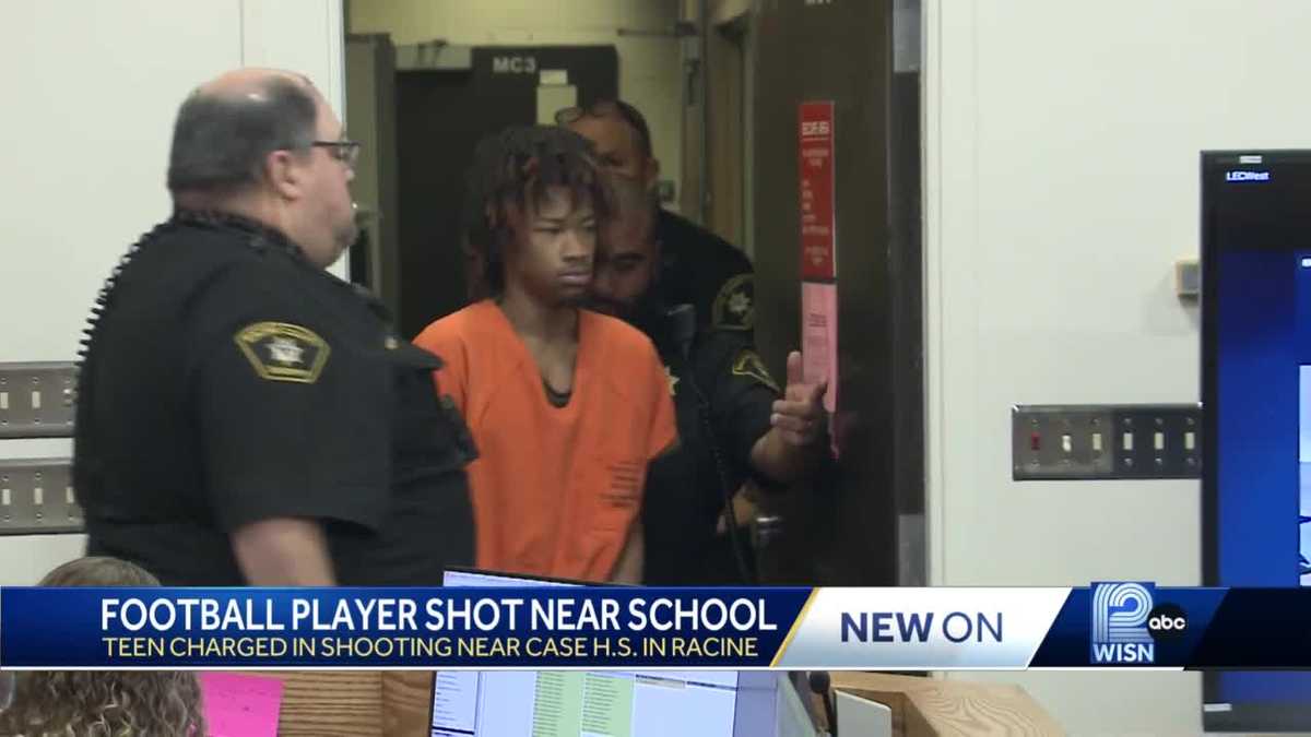 Man accused of shooting Racine High School football player appears in court