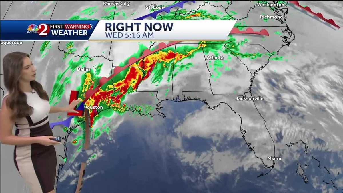 Florida forecast: Pleasant Wednesday before storms move in