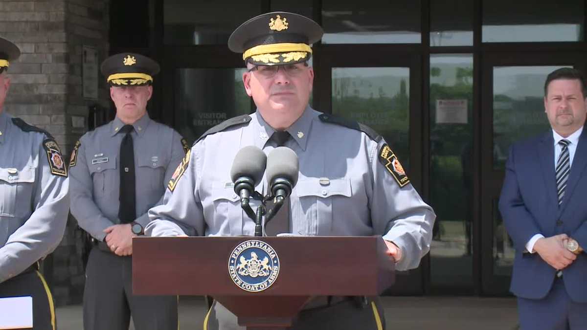 State police news conference on trooper shootings
